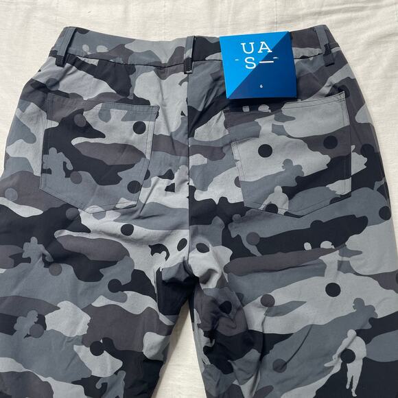 NWT Under Armour Gray Camo Tapered Golf Pants Size 6 Women's Athleisure - Picture 5 of 7